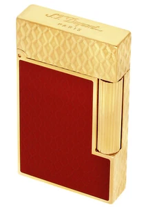 S.T. Dupont Ligne 2 Dragon bordeauxrot gold vergoldet C16626 Feuerzeug Neu - Bild 1 von 9