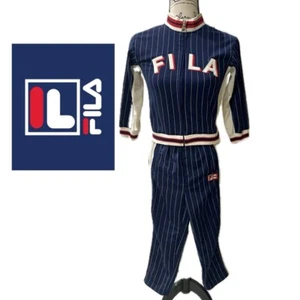 Y2K FILA TRACK SUIT BLUE WHITE RED KIDS SIZE 6 - Picture 1 of 16