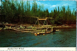 Alaskan Fish Wheel An Alaska Joe Original Postcard 4x6 - Picture 1 of 2