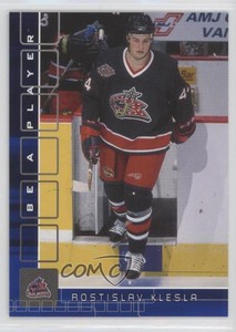 2001-02 ITG Be A Player Memorabilia Sapphire /100 Rostislav Klesla #210