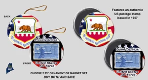 CALIFORNIA AIR NATIONAL GUARD - USAF Air Force ANG Veteran Gift Online Store CA - Picture 1 of 1