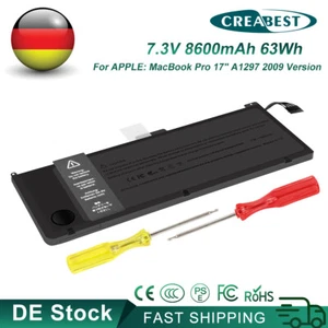 Batteria 7.3V A1297 A1309 020-6313-C per Apple MacBook Pro 17 Early 2009 Mid 2010 - Foto 1 di 12