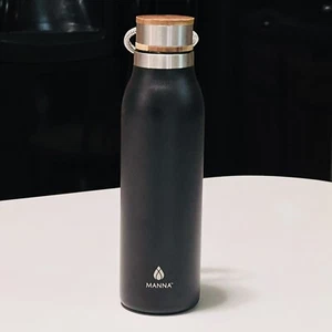 Manna 18oz Stainless Steel Ascend Hydration Bottle Black - Picture 1 of 12