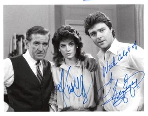 Kirstie Alley & Greg Evigan Signed Autograph 7x9 Photo - Masquerade Stars - Picture 1 of 2