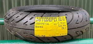 120/70-12 DURO Partworn Motorcycle tyre (M1481) - Picture 1 of 1