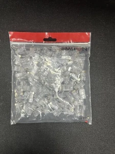 100 x RJ45 CAT5e Ethernet Network LAN Internet Cable Crimp End Connector LOT 20 - Afbeelding 1 van 1