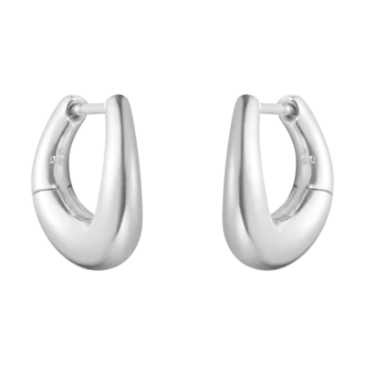 Georg Jensen. Sterling Silver Earhoops #433G - Offspring - Image 1 of 3