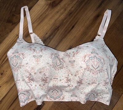 Jessica Simpson Bra 34C Bralette Paisley Adjustable Bra Straps - Image 1 of 4