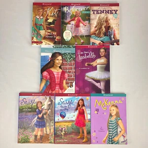 Lot of 8 American Girl Doll Chapter Books Kit Saige Tenney Isabelle McKenna - Imagen 1 de 7