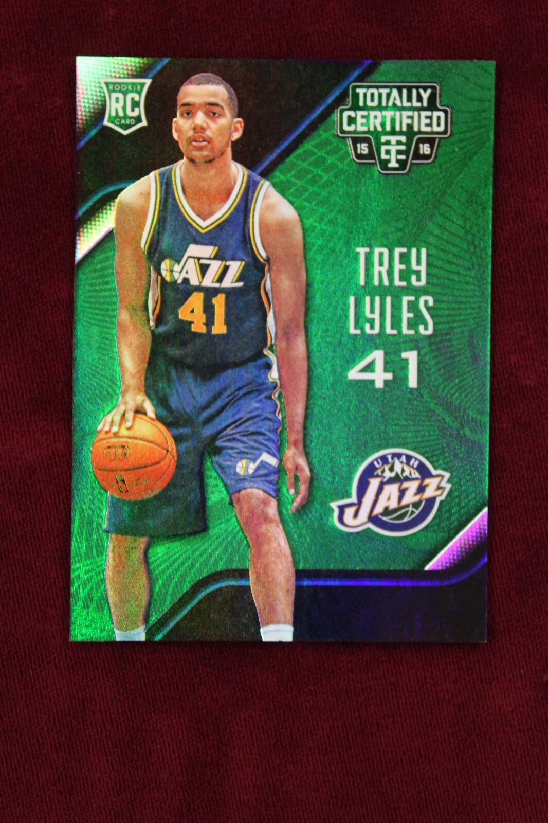 2015-16 Totally Certified Mirror GREEN Trey Lyles PMG 2/5 Jazz