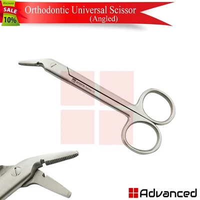 Orthodontic Universal Crown Scissors Wire Cutting Saw Edge Serrated Lab Shears - Image 1 of 2