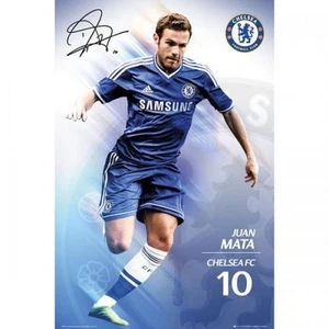 Póster Juan Mata Chelsea FC Premier League Inglés nuevo Blues EPL España - Imagen 1 de 1