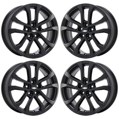 Juego de llantas negras satinadas Chevrolet Sonic de 17" OEM 5791 2015-2020 de fábrica Foto 1 de 3