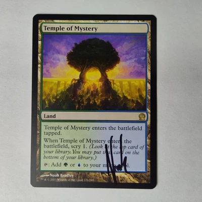 MTG Temple of Mystery Theros - Signed by Artist Noah Bradley - Image 1 of 2