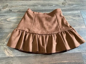 Janie And Jack Girl Skirt Size 10 Brown - Picture 1 of 3