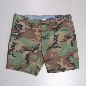 Polo Ralph Lauren Camouflage Camo Army Green Classic Fit Chino Shorts Men's 46B - Picture 1 of 6