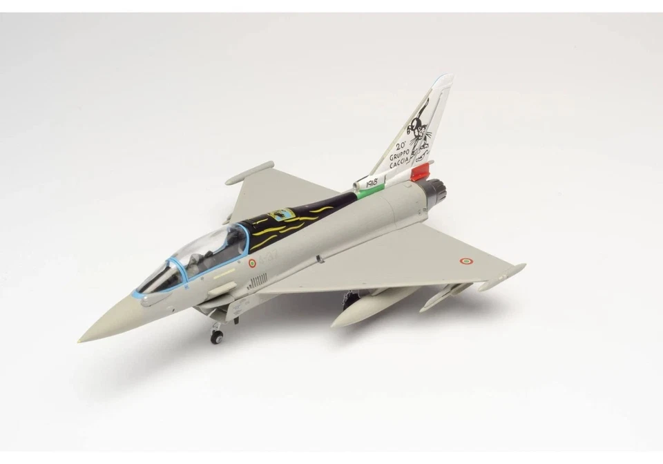 HERPA 580502 Aereo modello militare Eurofighter TF-2000A ITALIA Air Force 1:72 - Immagine 1 di 2