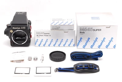 【NMINT BOX】Mamiya M645 SUPER AE Prism Finder 120 Back Screen Strap x2 From Japan - Image 1 of 4