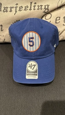 NEW YORK NY METS DAVID WRIGHT HAT #5 NUMBER RETIREMENT DAD CAP 47 BRAND - Image 1 of 3