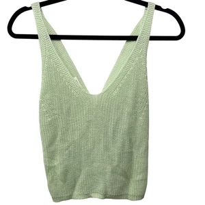 Gentle Fawn Sadie Strick Tank limette pastell grün ärmellos Pullover Boho Landhaus S - Bild 1 von 8