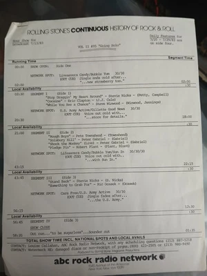 Rolling Stone’s Continuous History Rock & Roll Going Solo Gabriel Townsend 1983 - Image 1 of 4