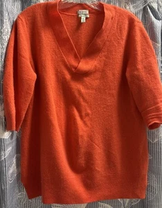 Susina 100% Cashmere Coral V-neck Sweater - Bild 1 von 3