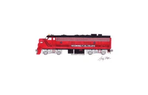 Wyoming & Colorado FP7 #1510 11""x17"" Estampado Andy Fletcher firmado - Imagen 1 de 1