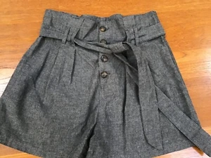 Terranova grey cotton paperbag top shorts size M (10) - Picture 1 of 5