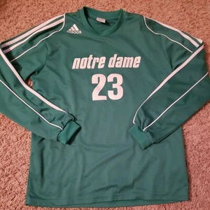 Adidas Climalite Notre Dame Fighting Irish Men's Volleyball Jersey Sz M, Green - Picture 1 of 6