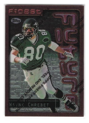 1996 Finest #76 Wayne Chrebet New York Jets - Image 1 of 2