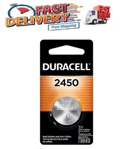 Duracell CR 2450 3V Lithium Battery 1 Count Pack Lithium Coin Battery NEW - Picture 1 of 7