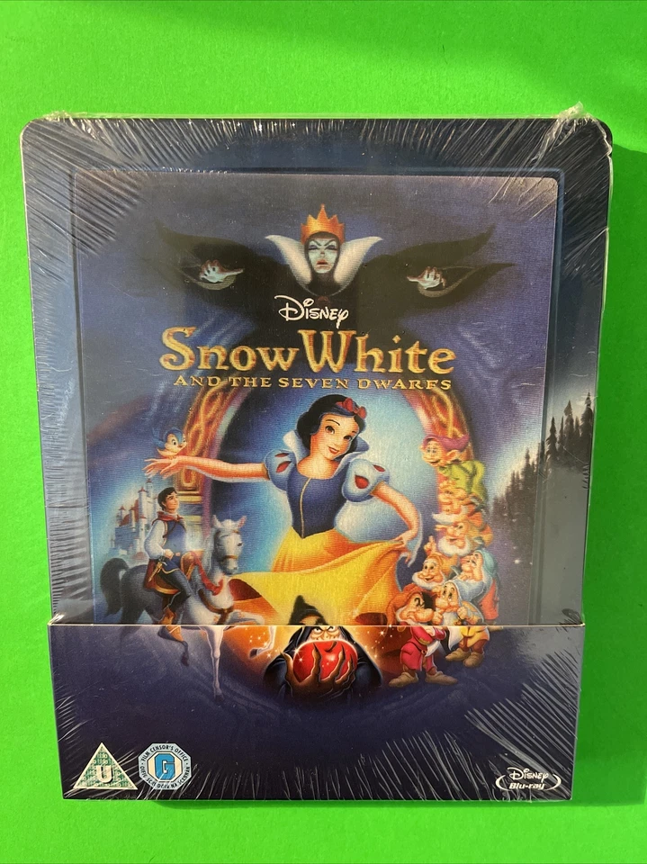 DISNEY'S SNOW WHITE AND THE SEVEN DWARFS - UK LENTICULAR BLU RAY STEELBOOK - NEW - Image 1 of 4