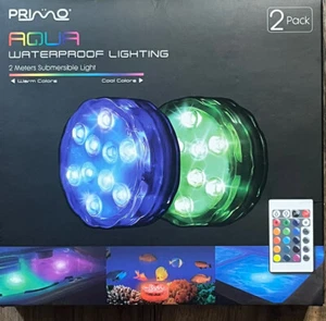 Primo Aqua Underwater Lighting W/Remote Waterproof Lighting For Aquariums, - Picture 1 of 4