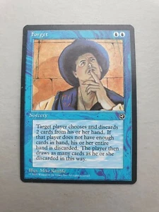 Forget, MTG Homelands (1995) Rare Blue Instant NM - Picture 1 of 2