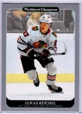 2023-24 Upper Deck Parkhurst Champions Lukas Reichel Silver  Card # 48 - Image 1 of 2