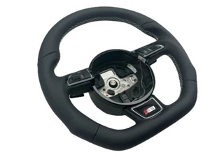 AUSTAUSCH Lenkrad Lederlenkrad AUDi S5 8T Multifunktion Schaltwippen Abgeflacht - Bild 1 von 8