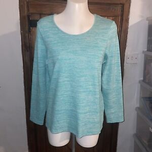 Kettlewell Women’s Turquoise Long Sleeve Thick Top Size LL / UK 16
