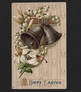 Tarjeta de Pascua OPC 1910 de Canadá a Groton de colección perdida en relieve - Imagen 1 de 2