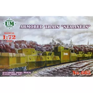 UMT 665 Plastik Modellbausatz Maßstab 1:72 Panzerzug "Stalinets" - Ukraine Models - Bild 1 von 24