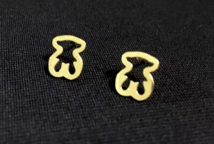 Pendientes Acero Inoxidable Dorado Mujer Moda Oso - Imagen 1 de 10