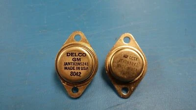 (1) JANTX2N5241 Power Bipolar Transistor 5A I(C) 400V V(BR)CEO 1-Element NPN TO3 - Image 1 of 2