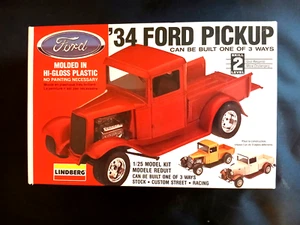 Model Kit 1934 Ford Pickup Truck Lindberg 3n1 Kit 1:25 - Picture 1 of 4