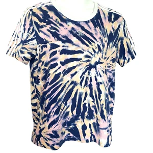 Adidas Mujer XL Tie Dye Camiseta Multicolor Cuello Redondo Manga Corta Logo Camiseta - Imagen 1 de 10