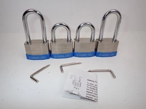 4 EA US Hardware Supply 4 Zahlen Zahlen Zahlen Vorhängeschlösser 2 Größen gehärteter Stahl - Bild 1 von 6