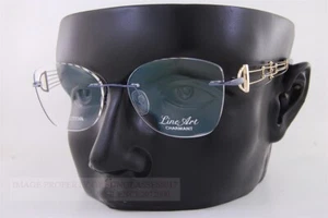 Nuove montature per occhiali CHARMANT linea titanio art XL 2186 NV Navy senza montatura 52 mm - Foto 1 di 6