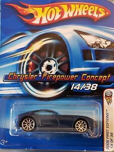 Hot Wheels 2006 Chrysler Firepower Concept #014 Blue 