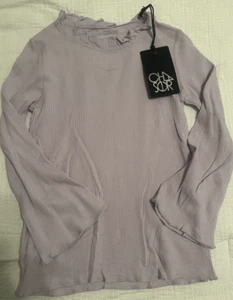 CHASER KIDS - Girls Crew Neck Pullover Waffle Long Sleeve Shirt NEW  NWT - Picture 1 of 5