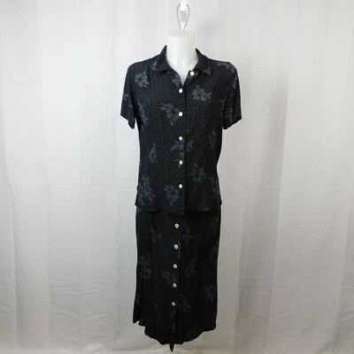 Conjunto de top y falda floral Liz Claiborne LizSport Petite de 2 piezas - 14P, PM mediana #9384 Foto 1 de 3