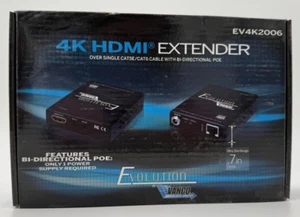 Vanco -EV4K2006 - Evolution Ultra-Slim 4K Black HDMI Extender Brand New - Picture 1 of 3