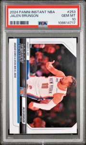PSA 10 Jalen Brunson 2024-25 Panini Instant #253 Print Run /82 - Picture 1 of 3